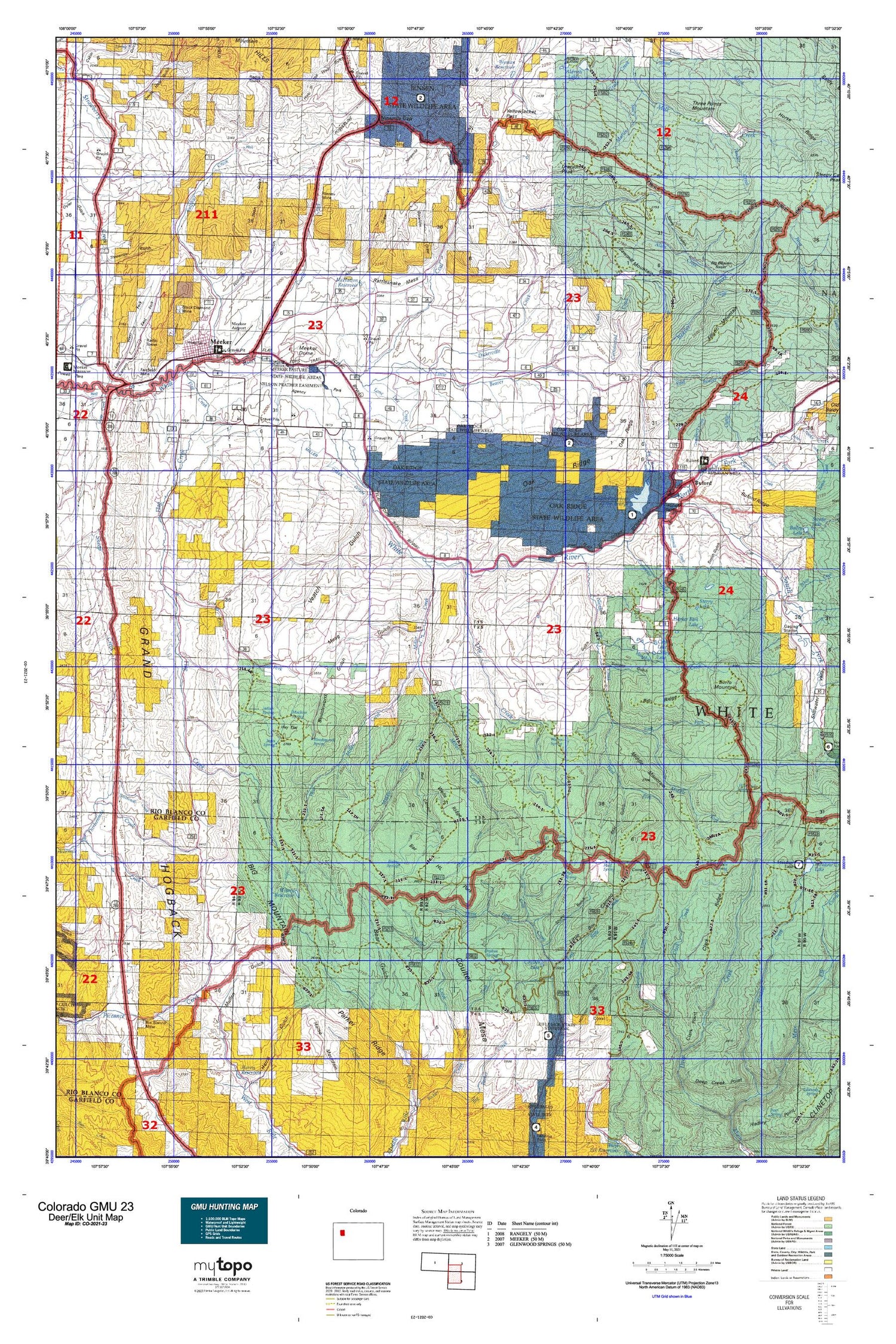Colorado GMU 23 Map Image