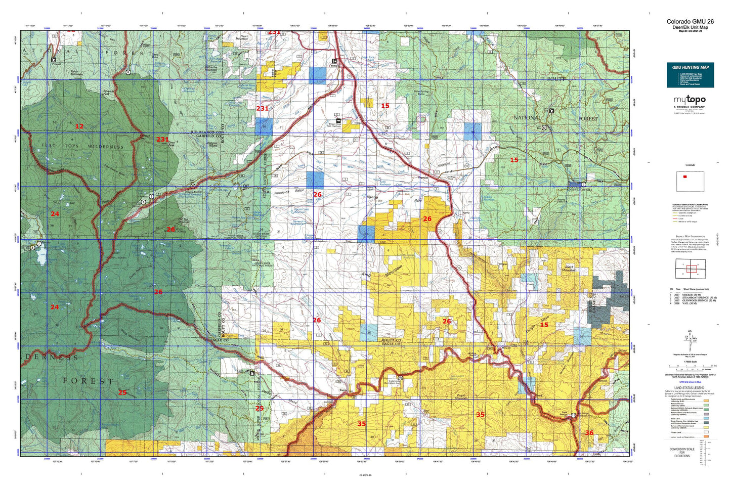 Colorado GMU 26 Map Image