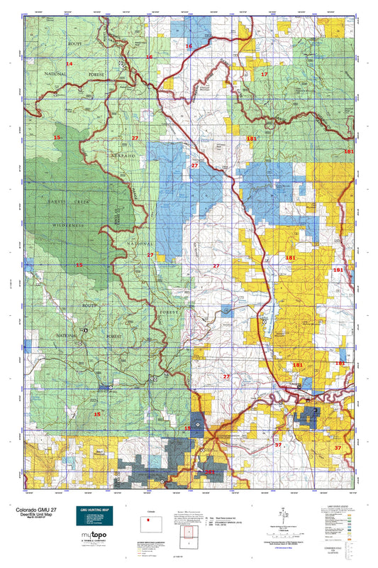 Colorado GMU 27 Map Image