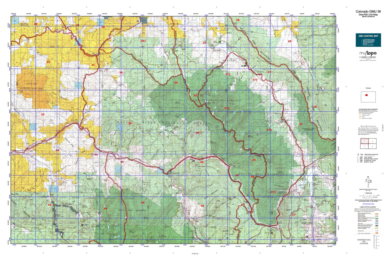 Colorado GMU 36 Map Image