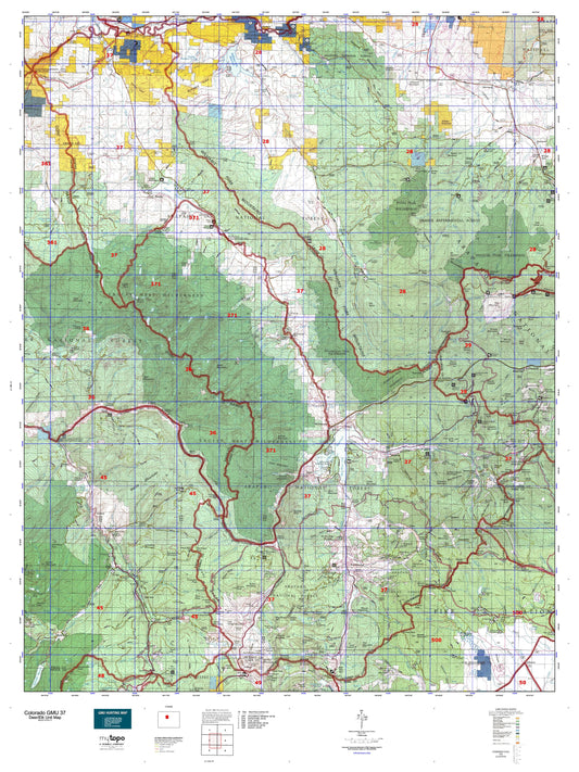 Colorado GMU 37 Map Image