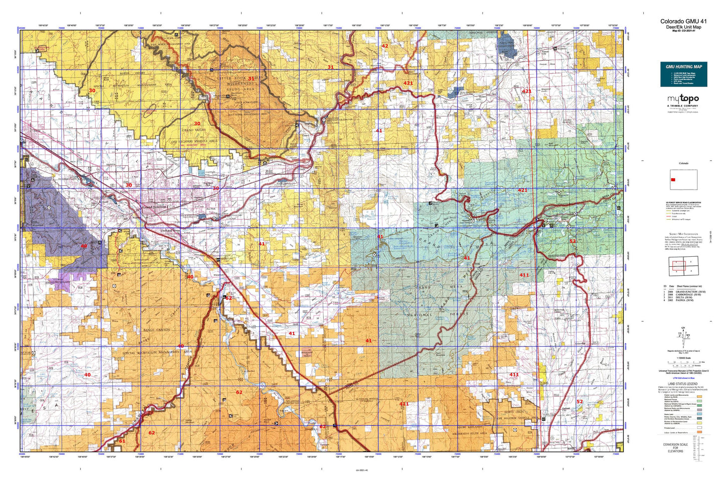 Colorado GMU 41 Map Image