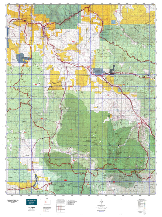 Colorado GMU 43 Map Image