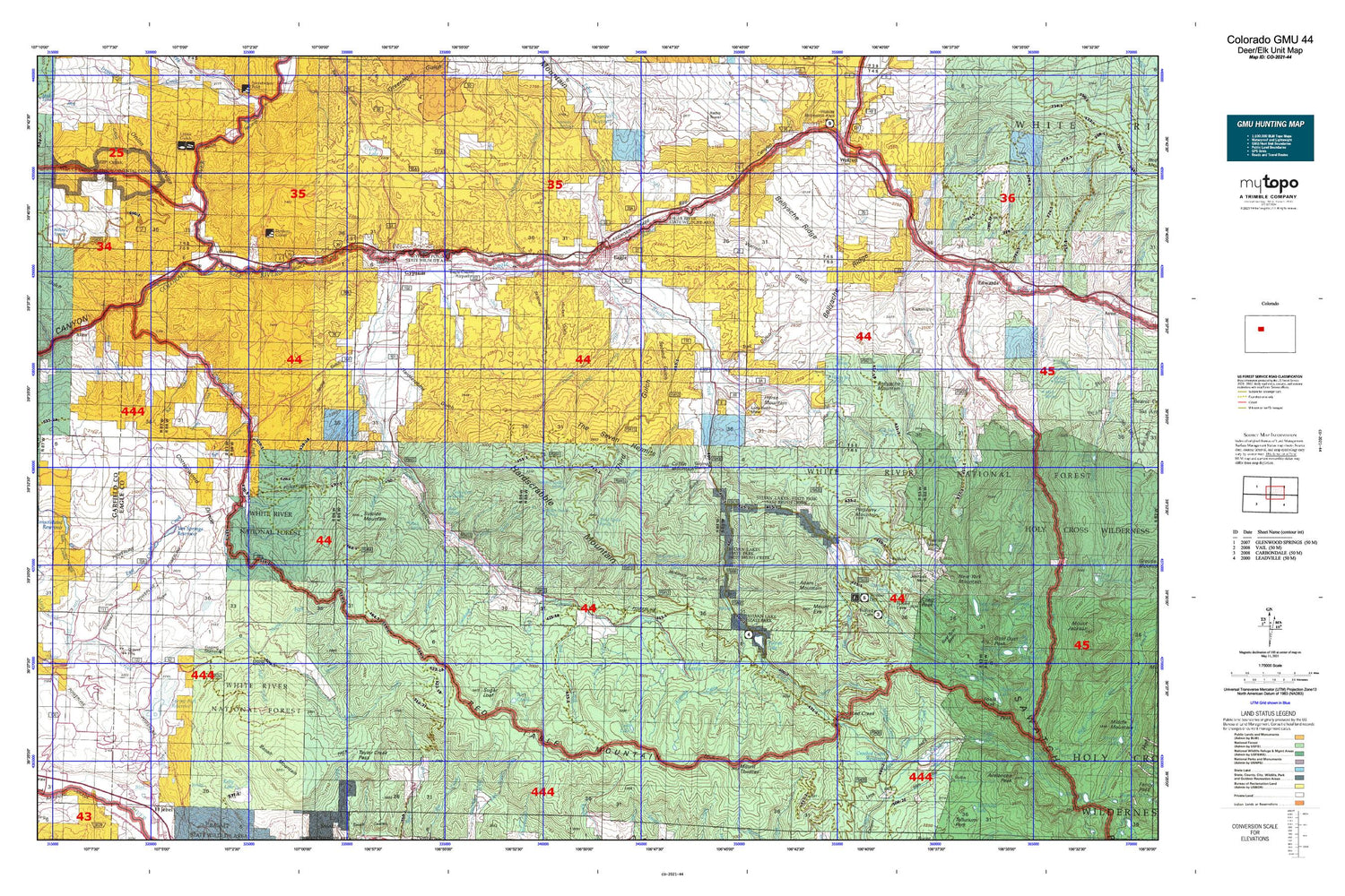 Colorado GMU 44 Map Image