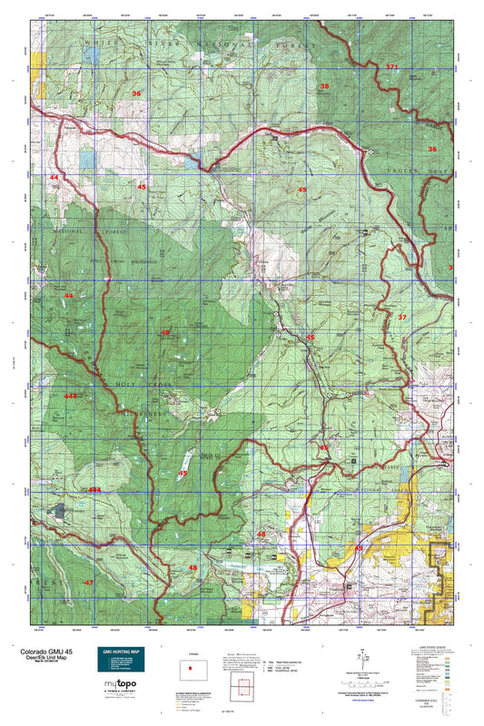 Colorado GMU 45 Map Image