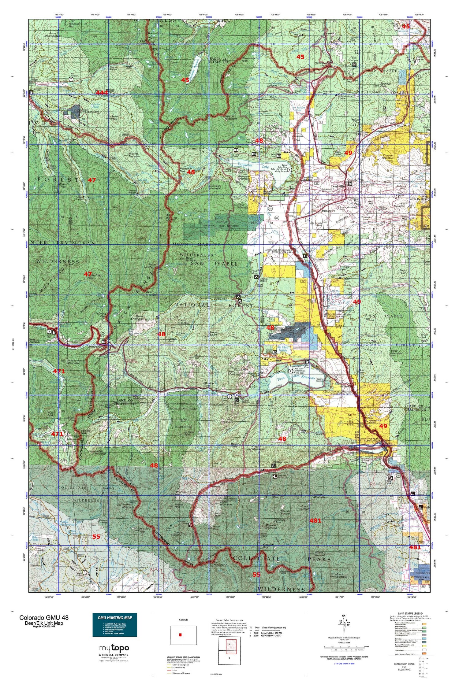 Colorado GMU 48 Map Image