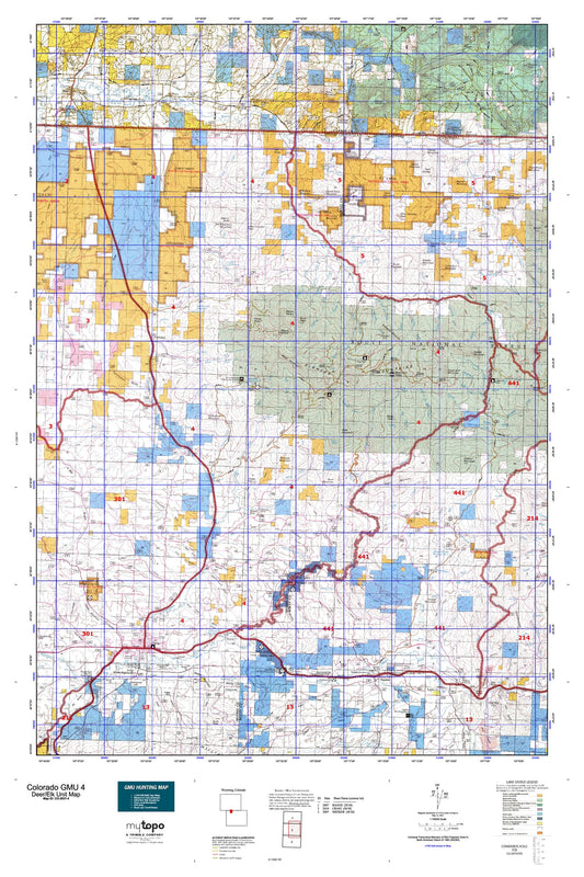 Colorado GMU 4 Map Image