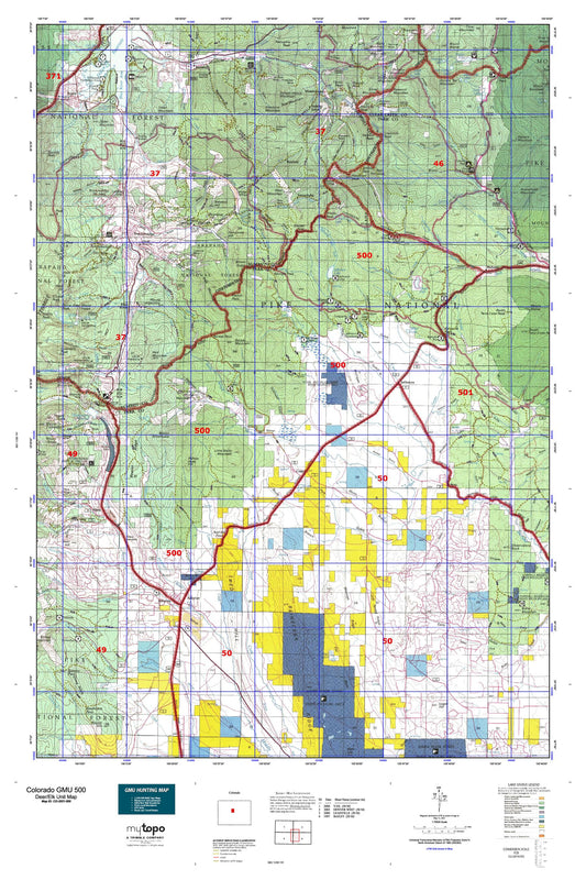 Colorado GMU 500 Map Image