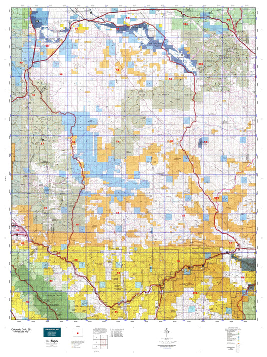 Colorado GMU 58 Map Image