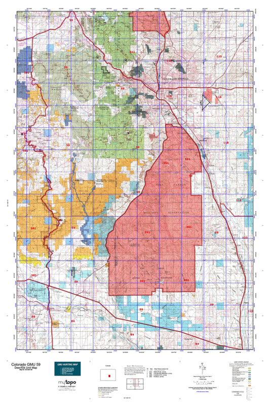 Colorado GMU 59 Map Image