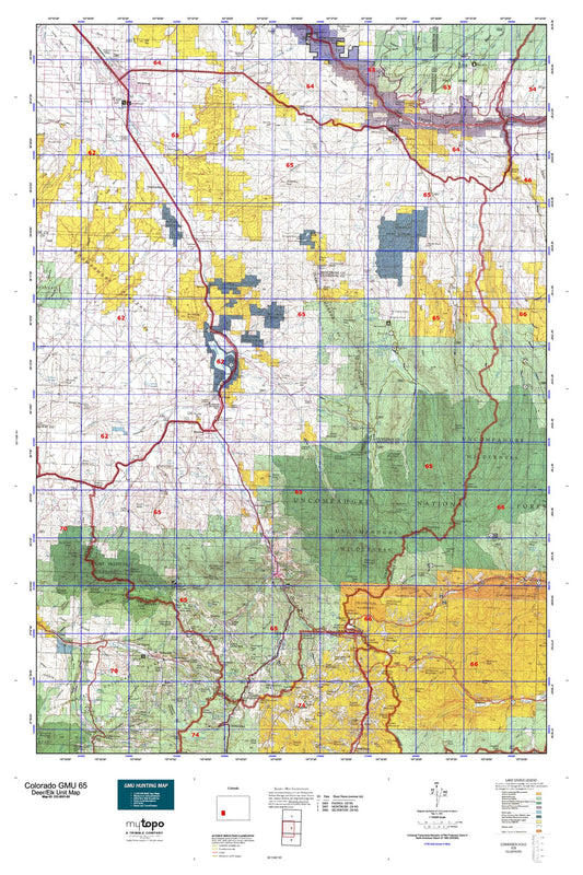 Colorado GMU 65 Map Image