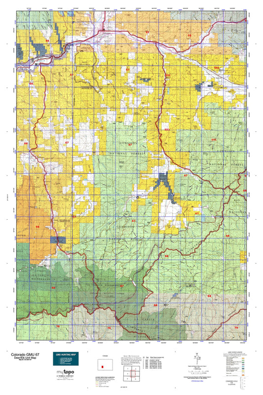 Colorado GMU 67 Map Image
