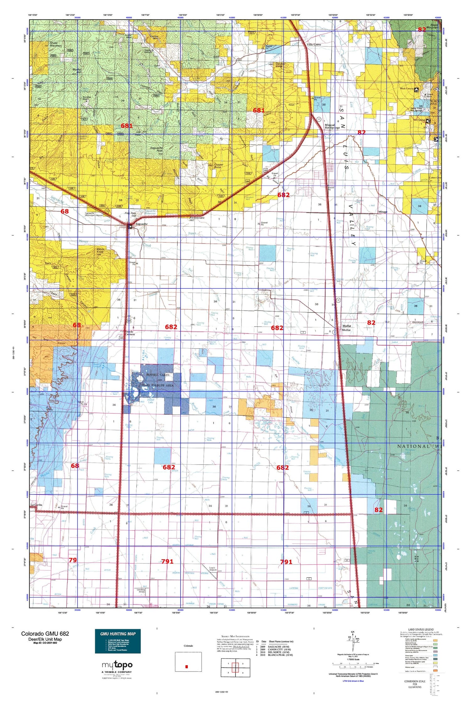 Colorado GMU 682 Map Image