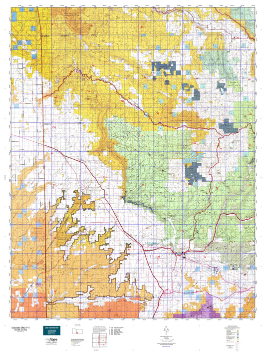 Colorado GMU 711 Map Image