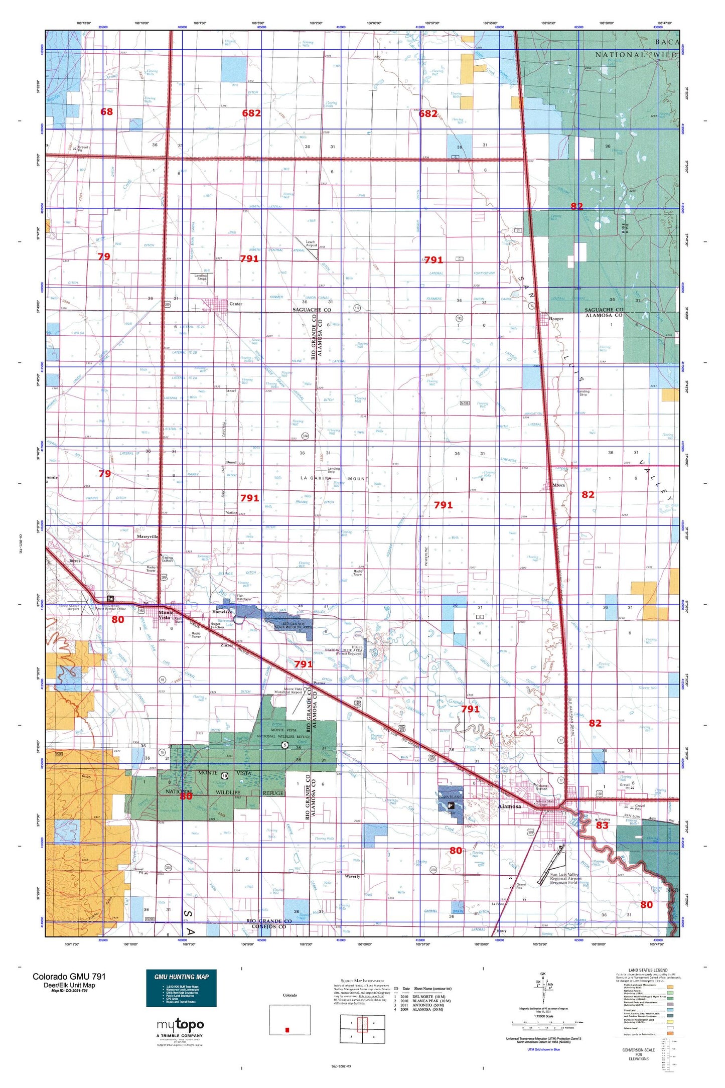 Colorado GMU 791 Map Image