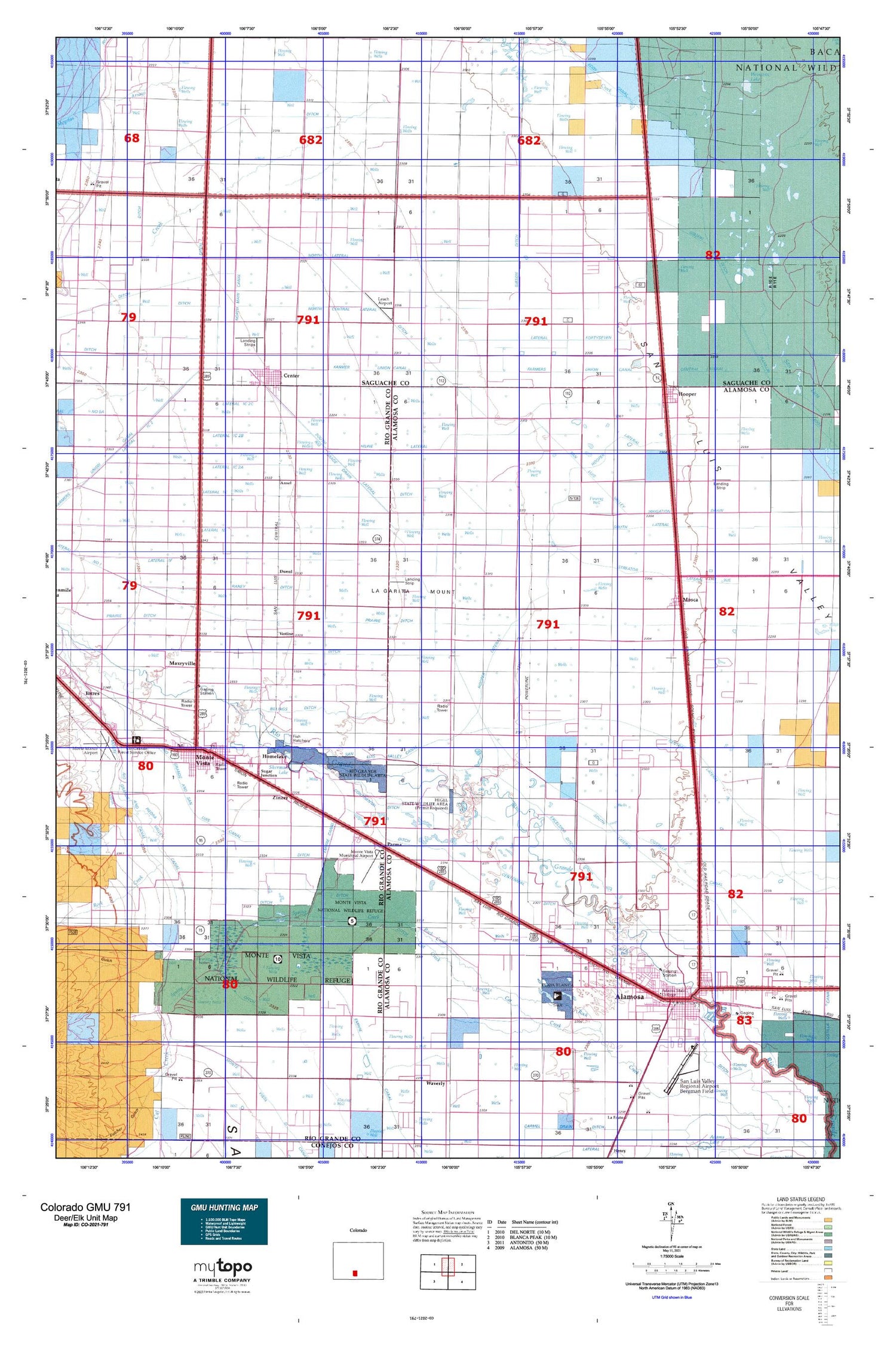 Colorado GMU 791 Map Image