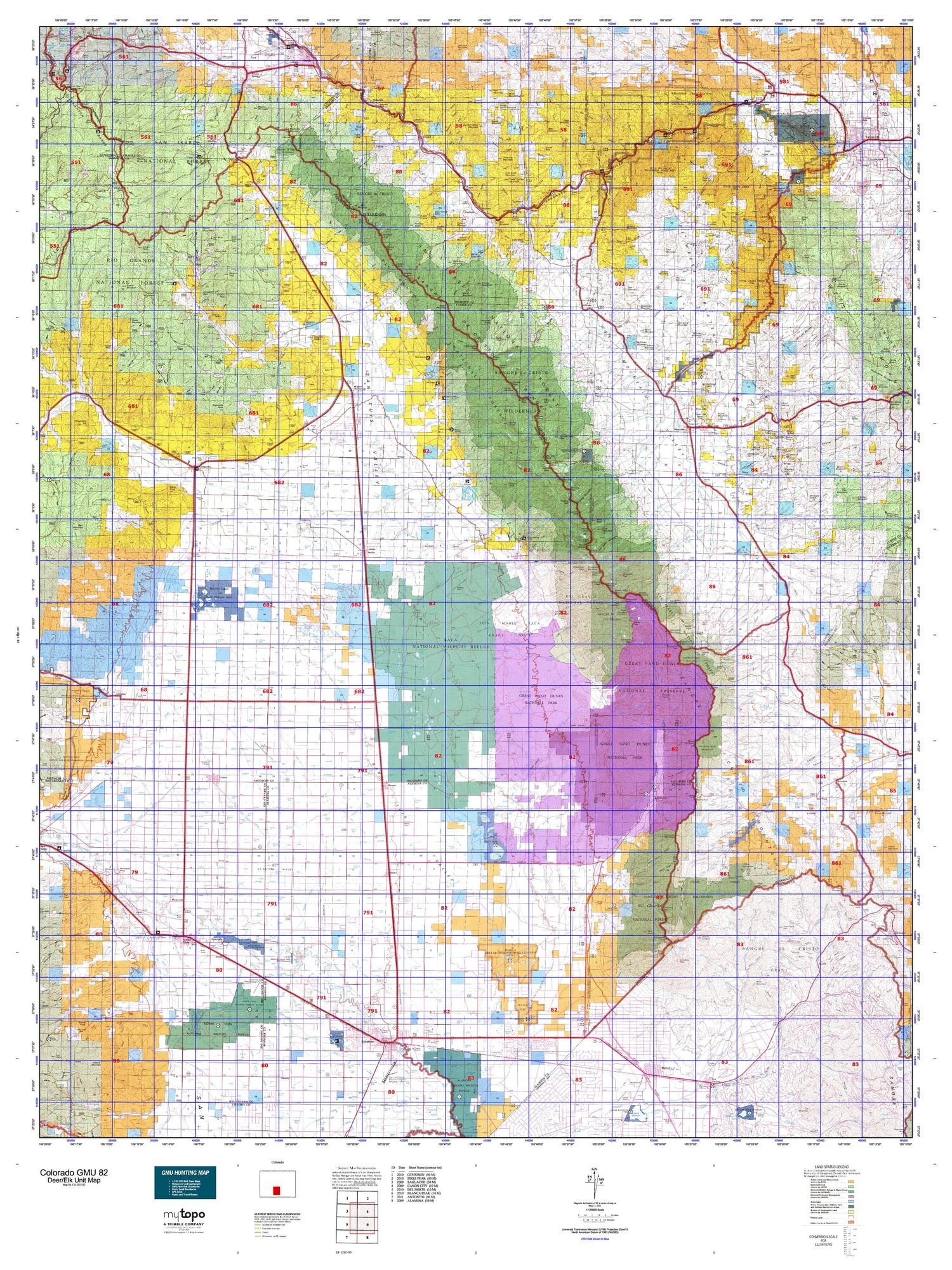 Colorado GMU 82 Map Image