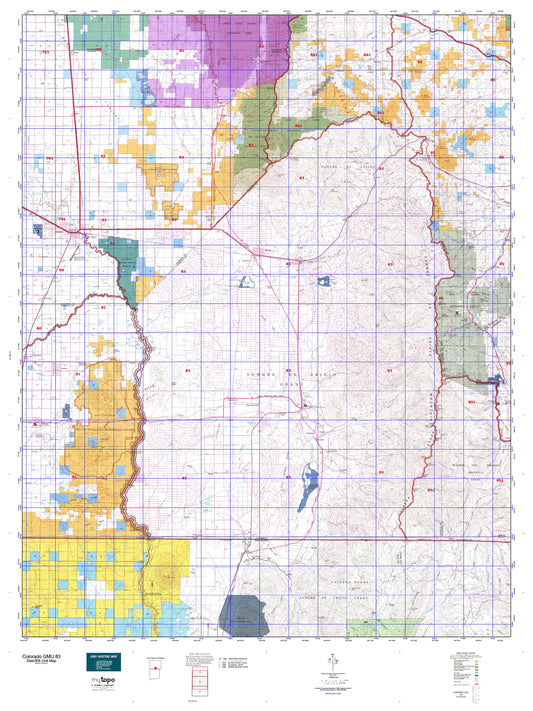Colorado GMU 83 Map Image