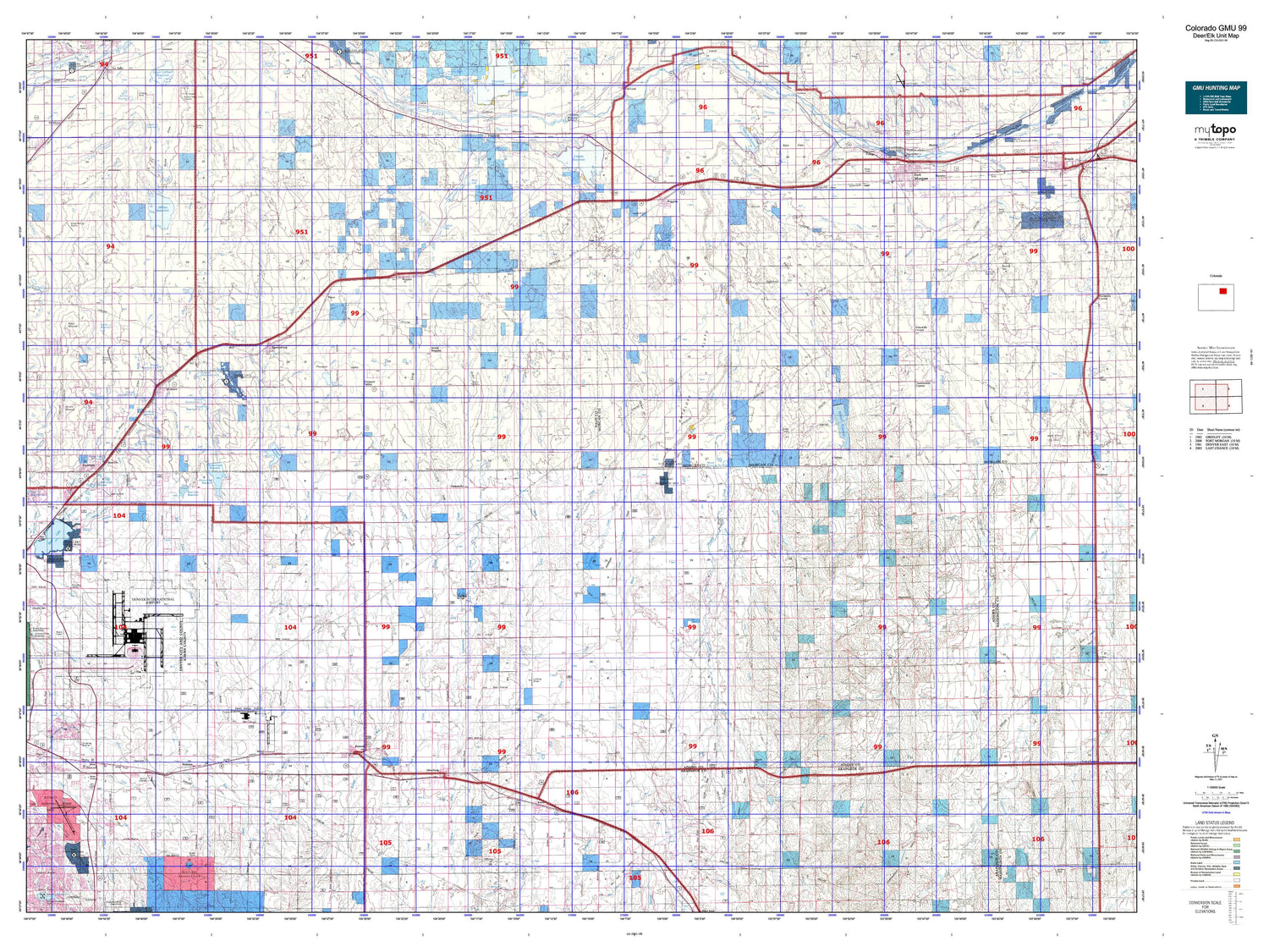 Colorado GMU 99 Map Image