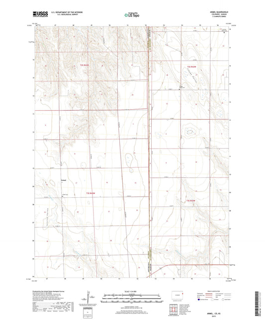 Armel Colorado US Topo Map Image