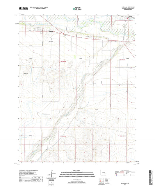 Avondale Colorado US Topo Map Image