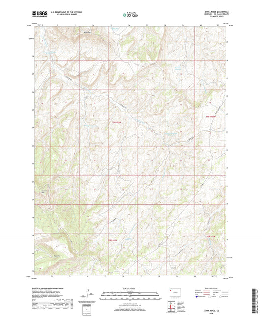 Banta Ridge Colorado US Topo Map Image