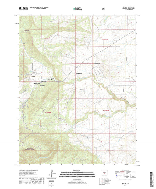 Beulah Colorado US Topo Map Image