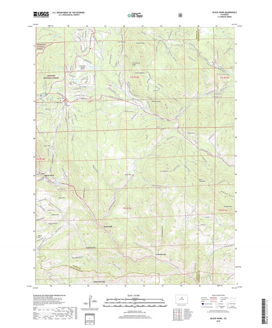 Black Hawk Colorado US Topo Map Image