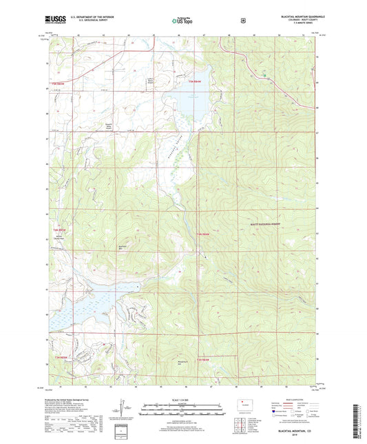 Blacktail Mountain Colorado US Topo Map Image