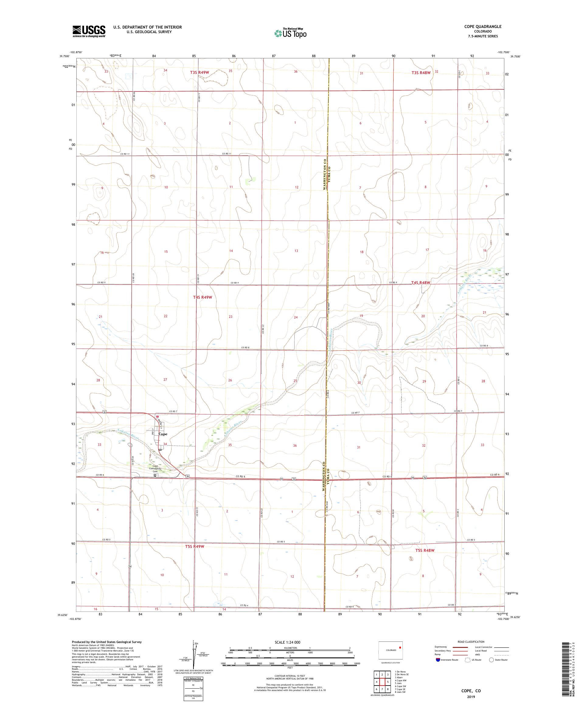 Cope Colorado US Topo Map – MyTopo Map Store