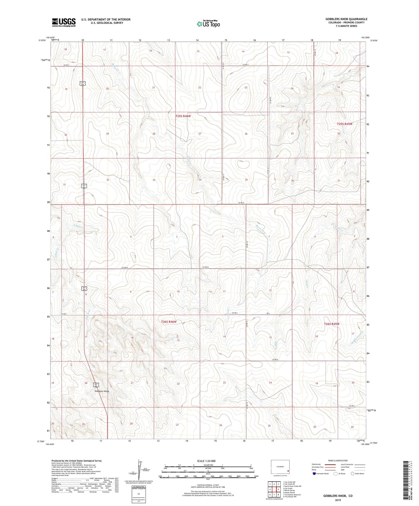 Gobblers Knob Colorado US Topo Map Image