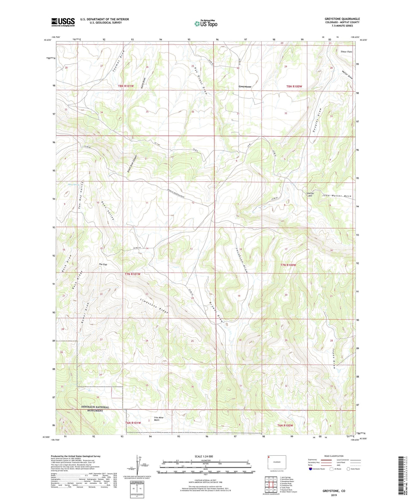Greystone Colorado US Topo Map Image