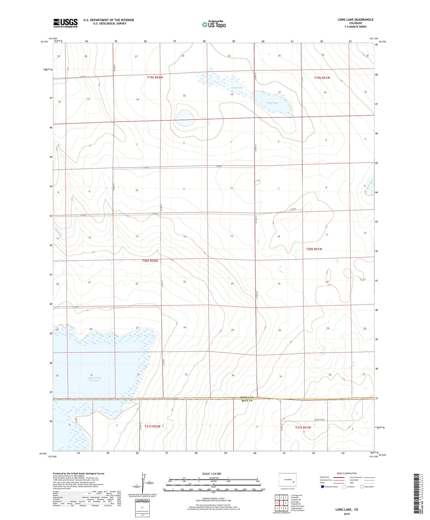 Long Lake Colorado US Topo Map Image