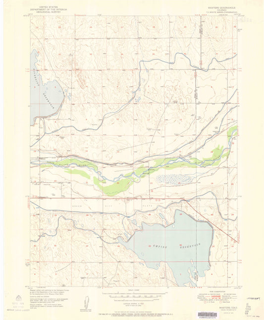 Classic USGS Masters Colorado 7.5'x7.5' Topo Map Image