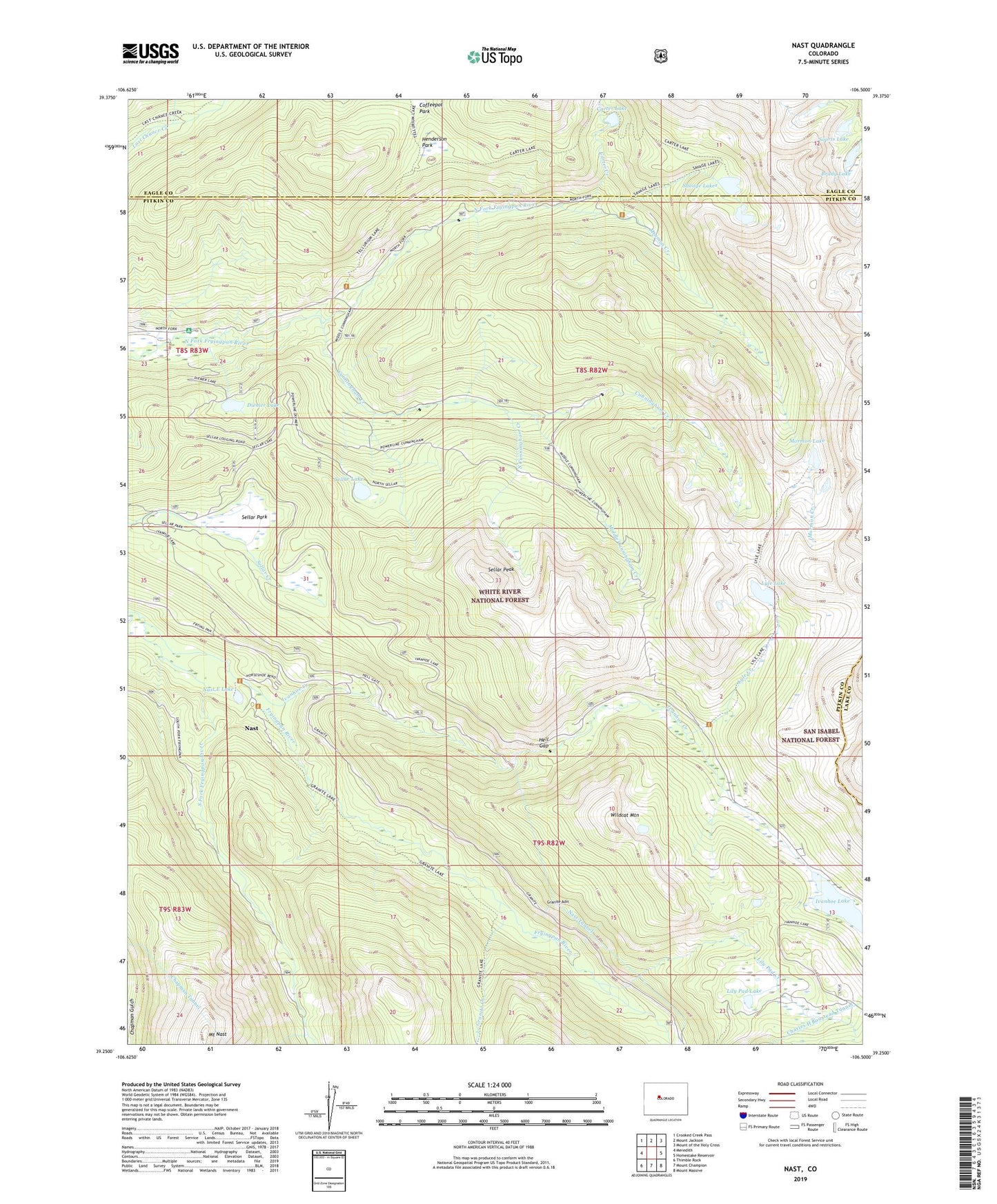 Nast Colorado US Topo Map Image
