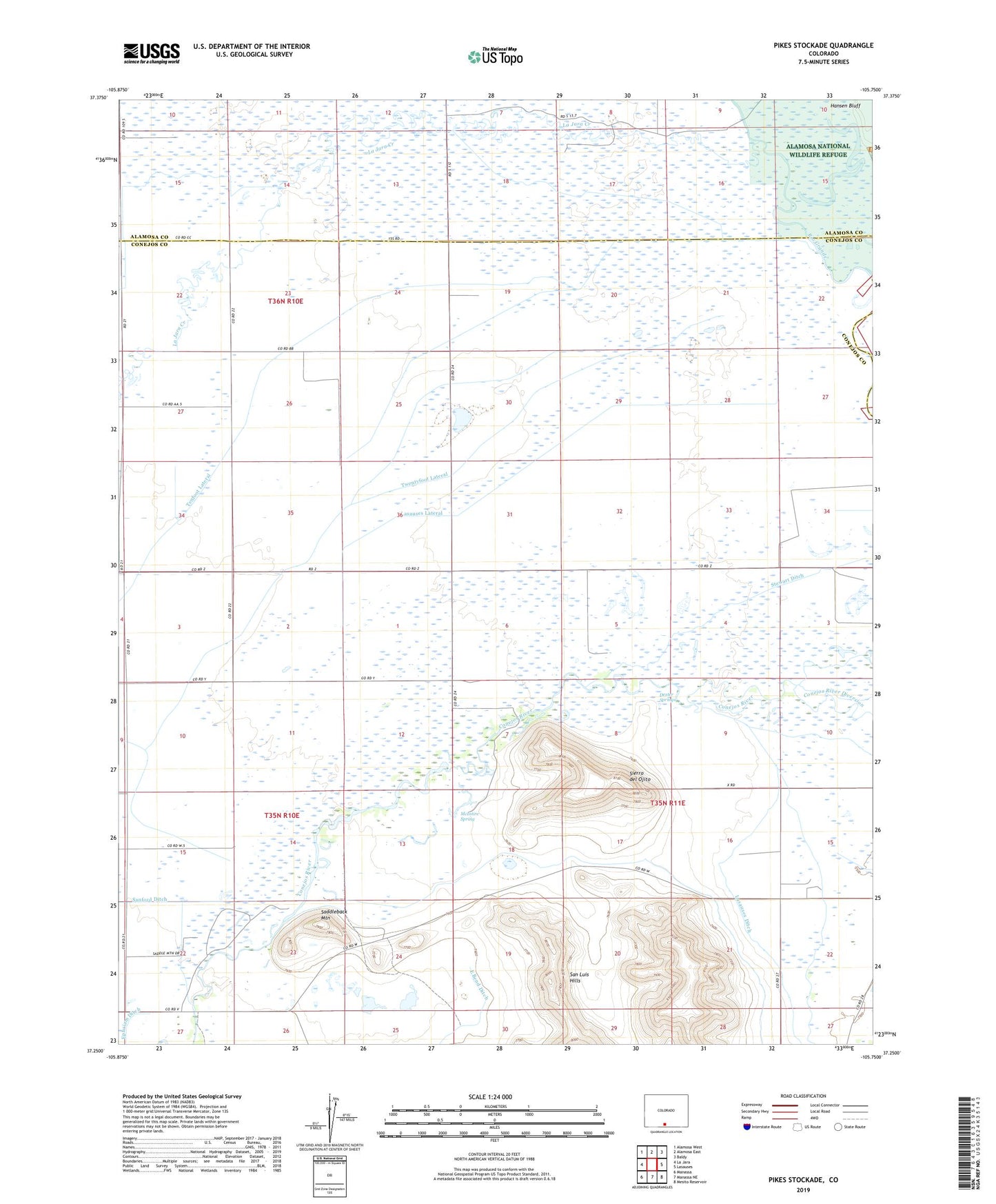 Pikes Stockade Colorado US Topo Map Image
