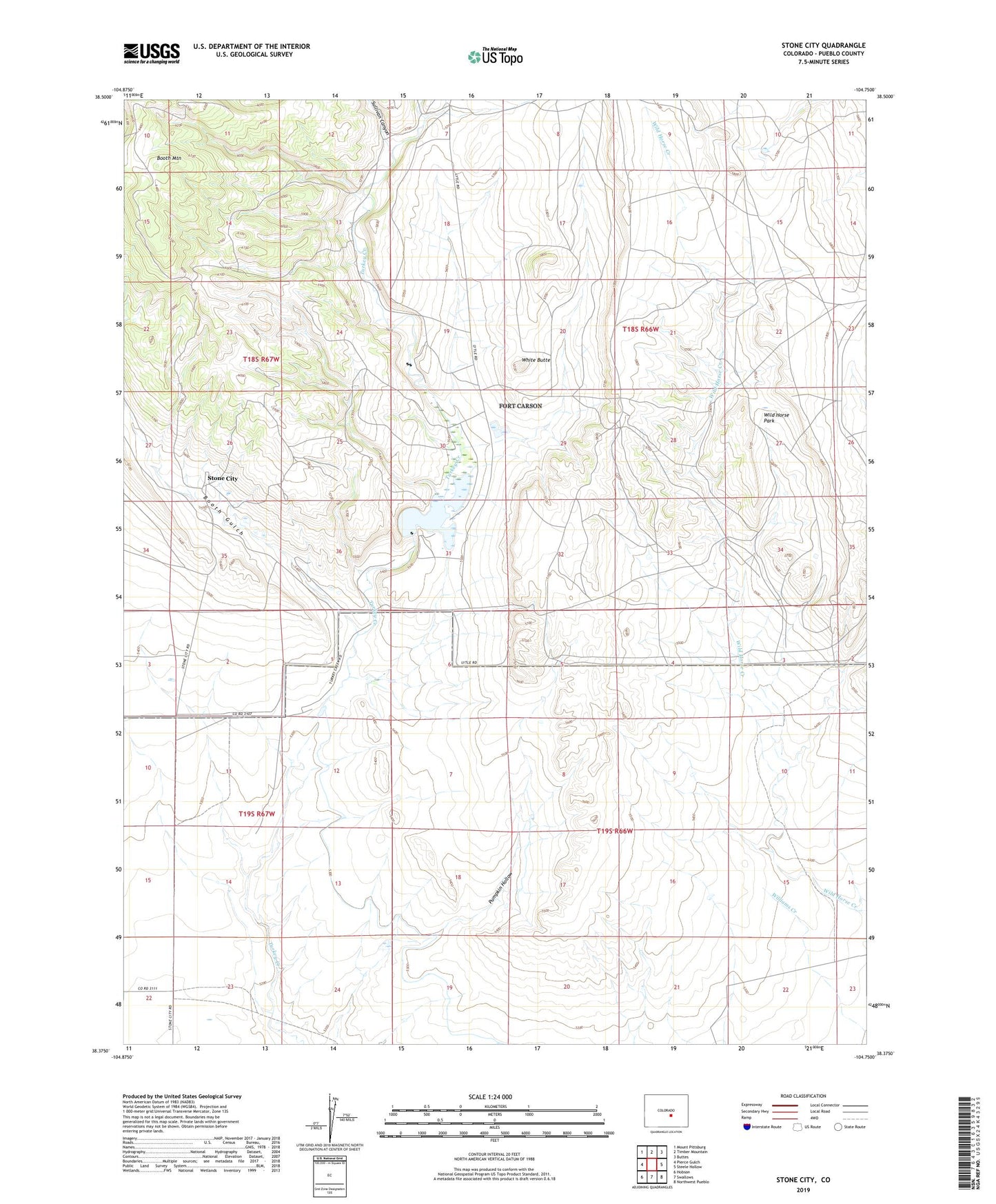 Stone City Colorado US Topo Map Image