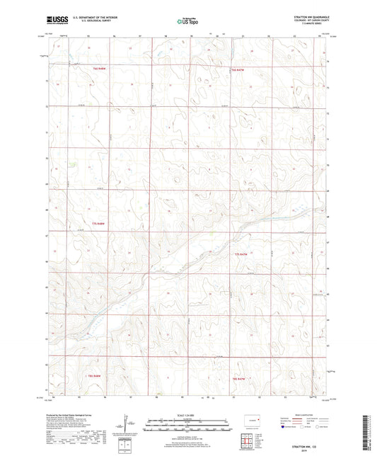 Stratton NW Colorado US Topo Map Image