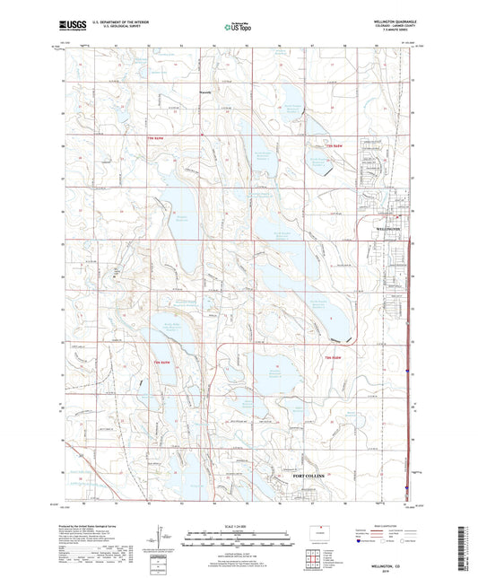 Wellington Colorado US Topo Map Image