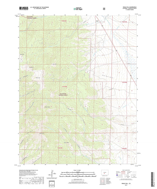 Whale Hill Colorado US Topo Map Image
