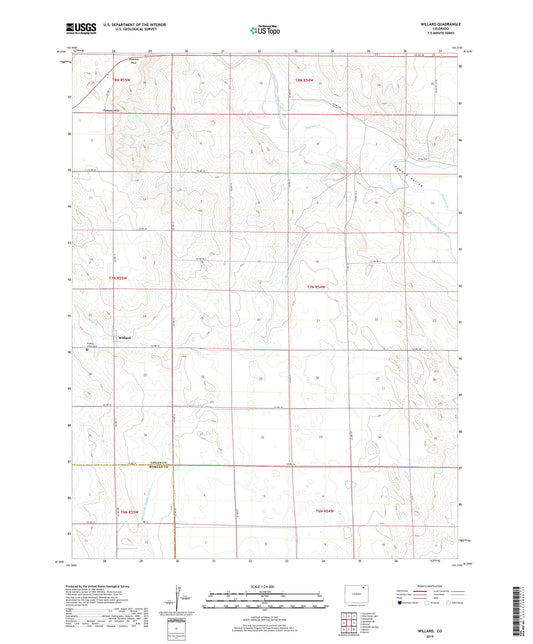 Willard Colorado US Topo Map Image