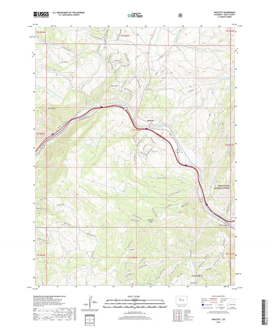 Wolcott Colorado US Topo Map Image