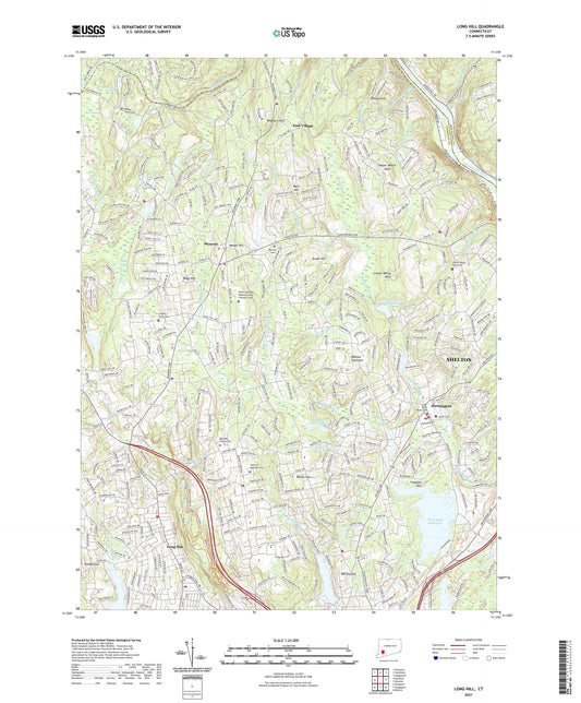 Long Hill Connecticut US Topo Map Image