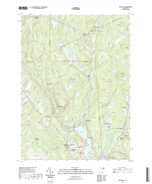 Spring Hill Connecticut US Topo Map Image