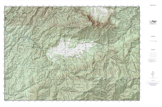 Cades Cove MyTopo Explorer Series Map Image