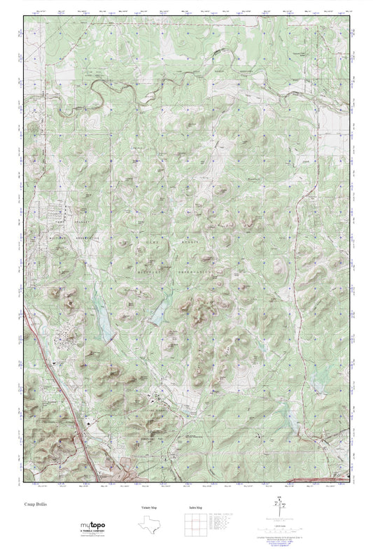 Camp Bullis MyTopo Explorer Series Map Image