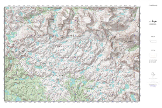 Castle Mountain MyTopo Explorer Series Map Image