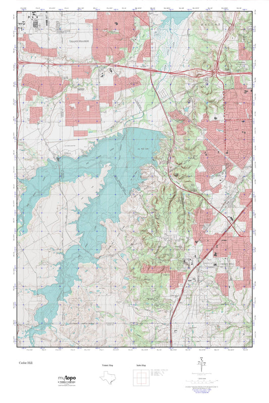Cedar Ridge Preserve MyTopo Explorer Series Map Image