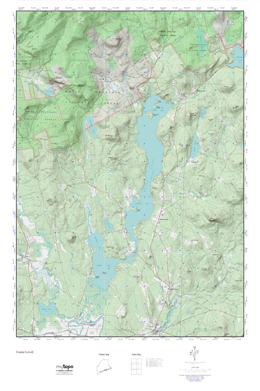 Center Lovell MyTopo Explorer Series Map Image