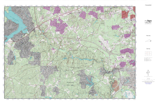 Chesterfield MyTopo Explorer Series Map Image
